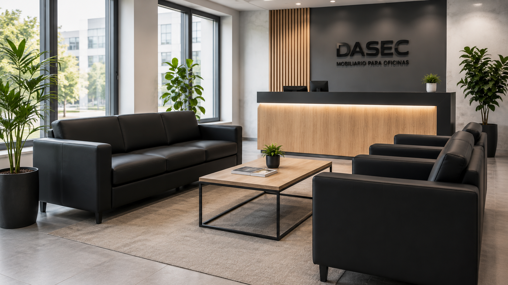 Sofá para sala de espera y recepción Dasec