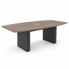 Mesa de Reunión Arko 240 para 8 personas con cubierta Cendra Escandinavo y patas grafito